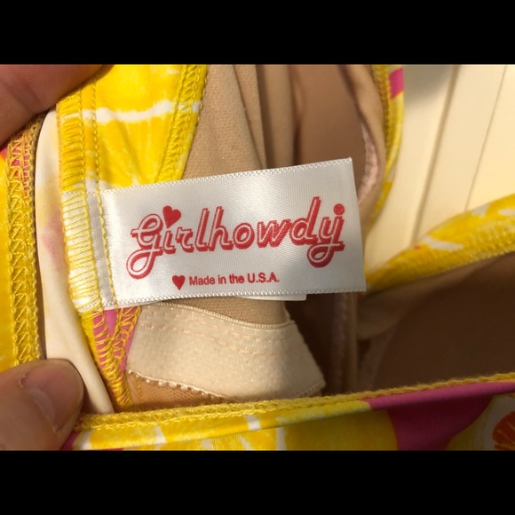 [SOLD] ModCloth Fruity Suity Swimsuit Citrus Sz16 - Picture 6 of 10